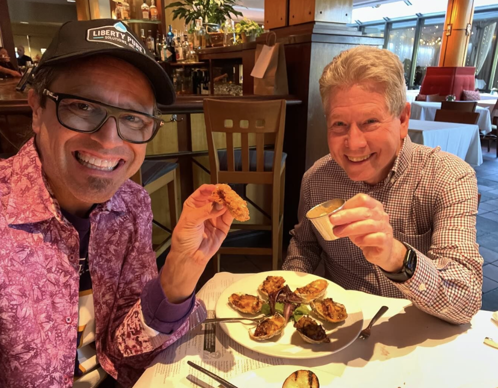 Day 1 Maryland Oyster Tour John Shields of Gertrude’s tells Nestor the joys of fried oysters in Baltimore